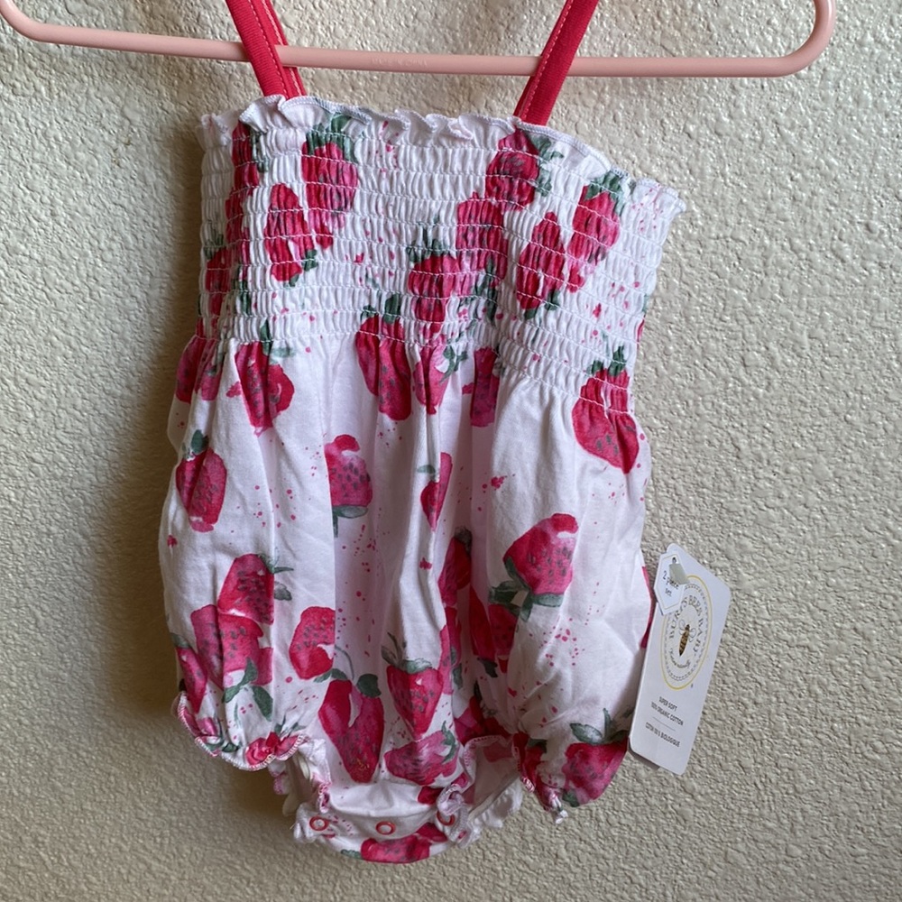 Burt’s Bees bubble romper 3-6 months